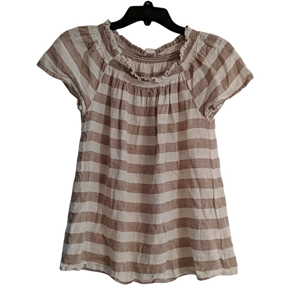 Beach Lunch Lounge Linen Blend Top, S